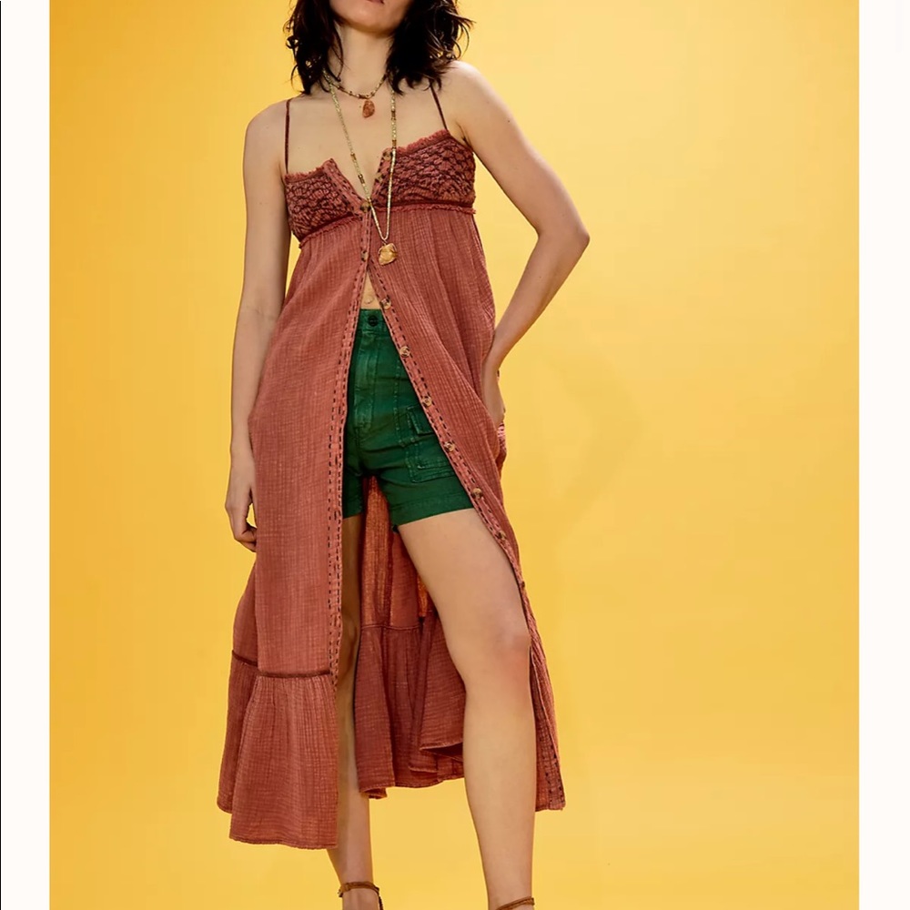 Free people Linda Jo midi dress xs NWT!